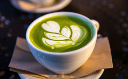抹茶ラテの写真